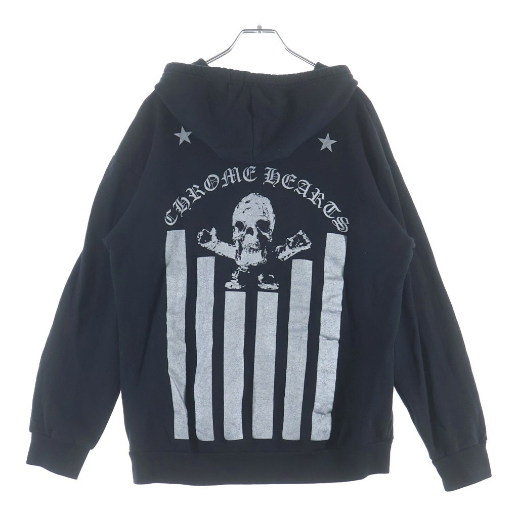 CHROME HEARTS(クロムハーツ) SWTSHRT HD ZIP FOTI フォティバックグリッタープリントジップアップパーカー