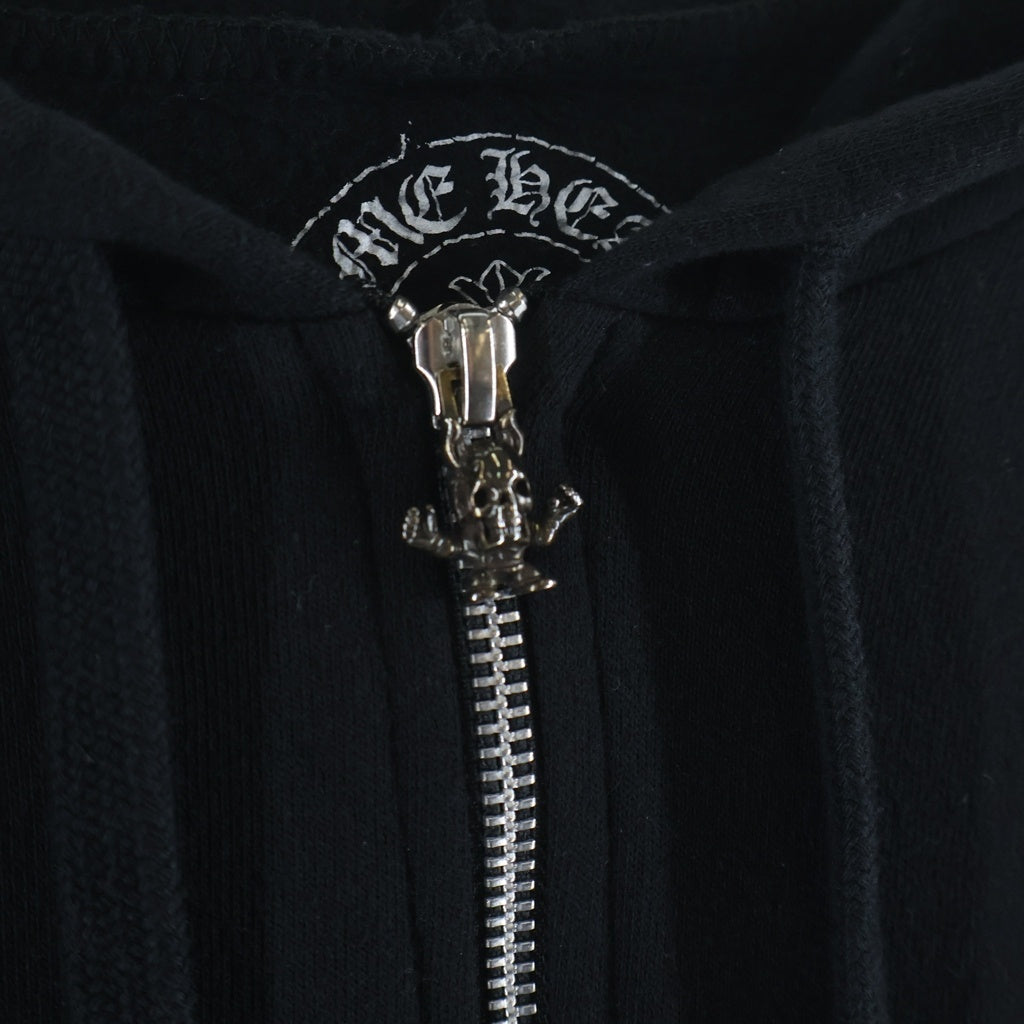 CHROME HEARTS(クロムハーツ) SWTSHRT HD ZIP FOTI フォティバックグリッタープリントジップアップパーカー
