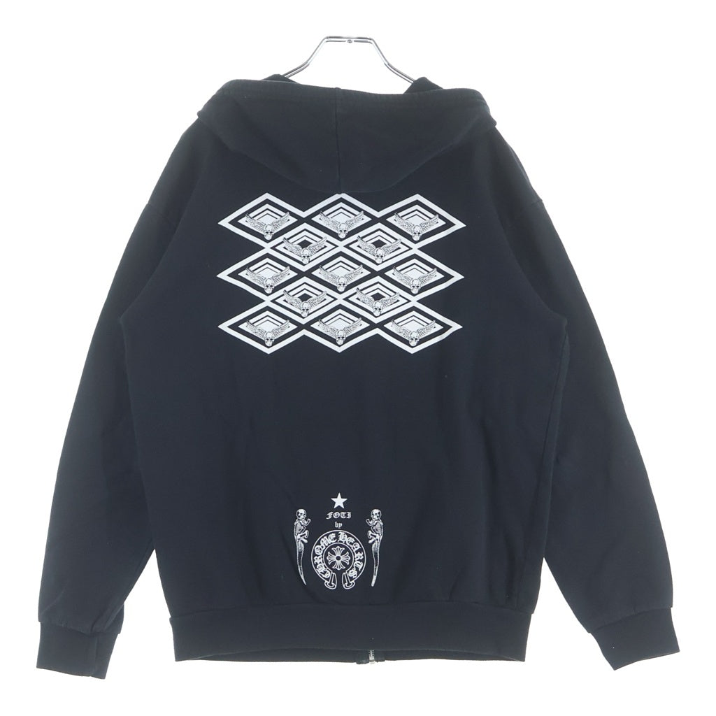 CHROME HEARTS(クロムハーツ) SWTSHRT HD ZIP FOTI フォティバックプリントジップアップパーカー