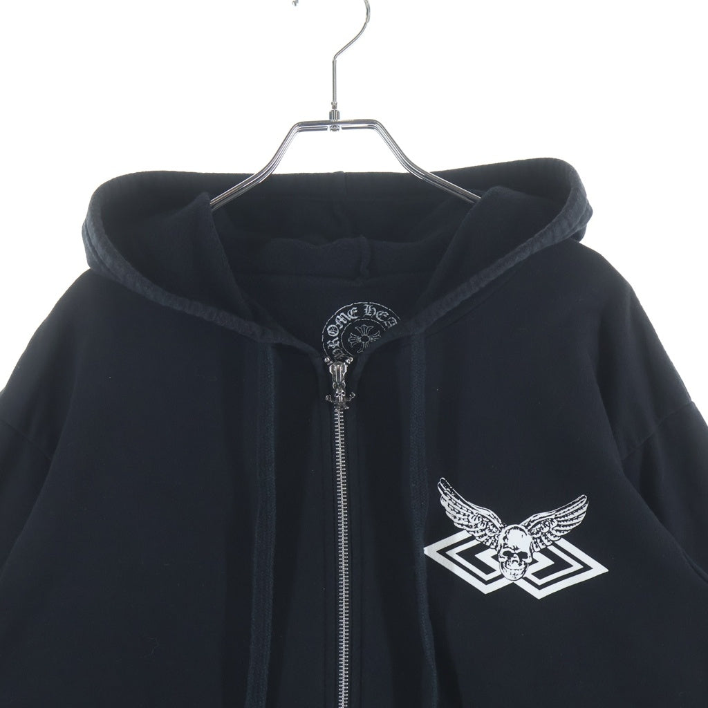 CHROME HEARTS(クロムハーツ) SWTSHRT HD ZIP FOTI フォティバックプリントジップアップパーカー