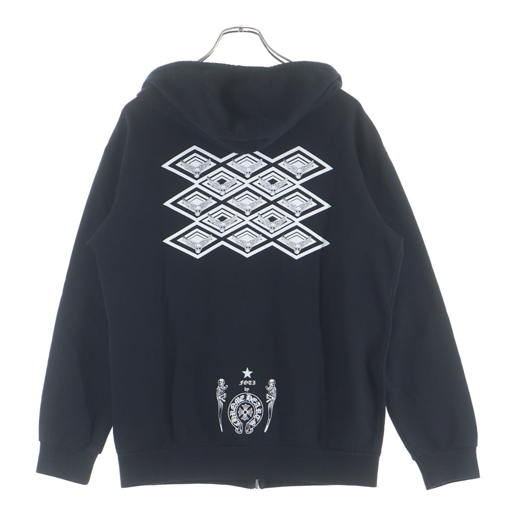 CHROME HEARTS(クロムハーツ) SWTSHRT HD ZIP FOTI フォティバックプリントジップアップパーカー