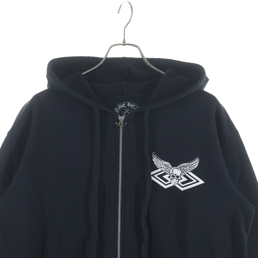 CHROME HEARTS(クロムハーツ) SWTSHRT HD ZIP FOTI フォティバックプリントジップアップパーカー