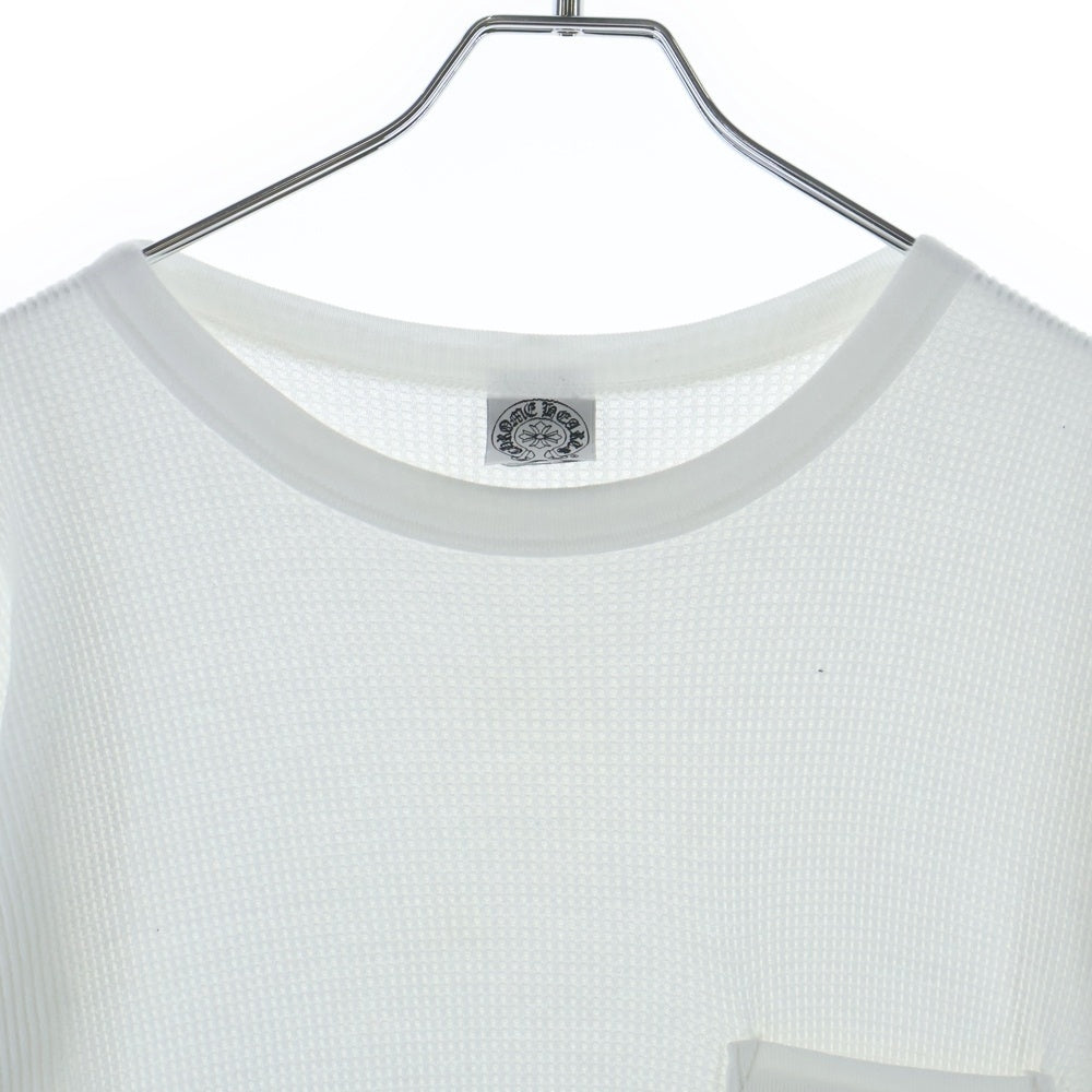 CHROME HEARTS(クロムハーツ) OLD オールド ヴァインダガー刺繍 サーマル 長袖Tシャツ ホワイト