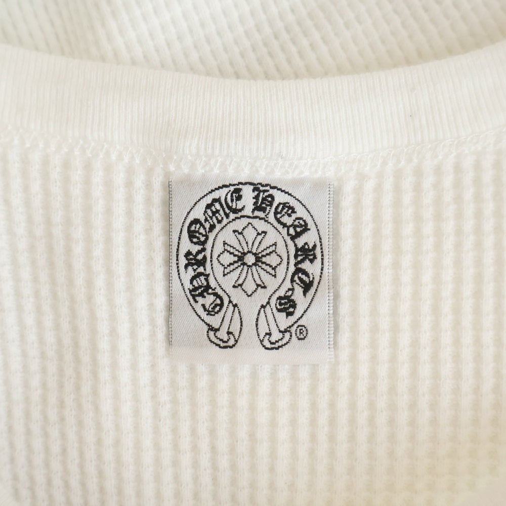CHROME HEARTS(クロムハーツ) OLD オールド ヴァインダガー刺繍 サーマル 長袖Tシャツ ホワイト