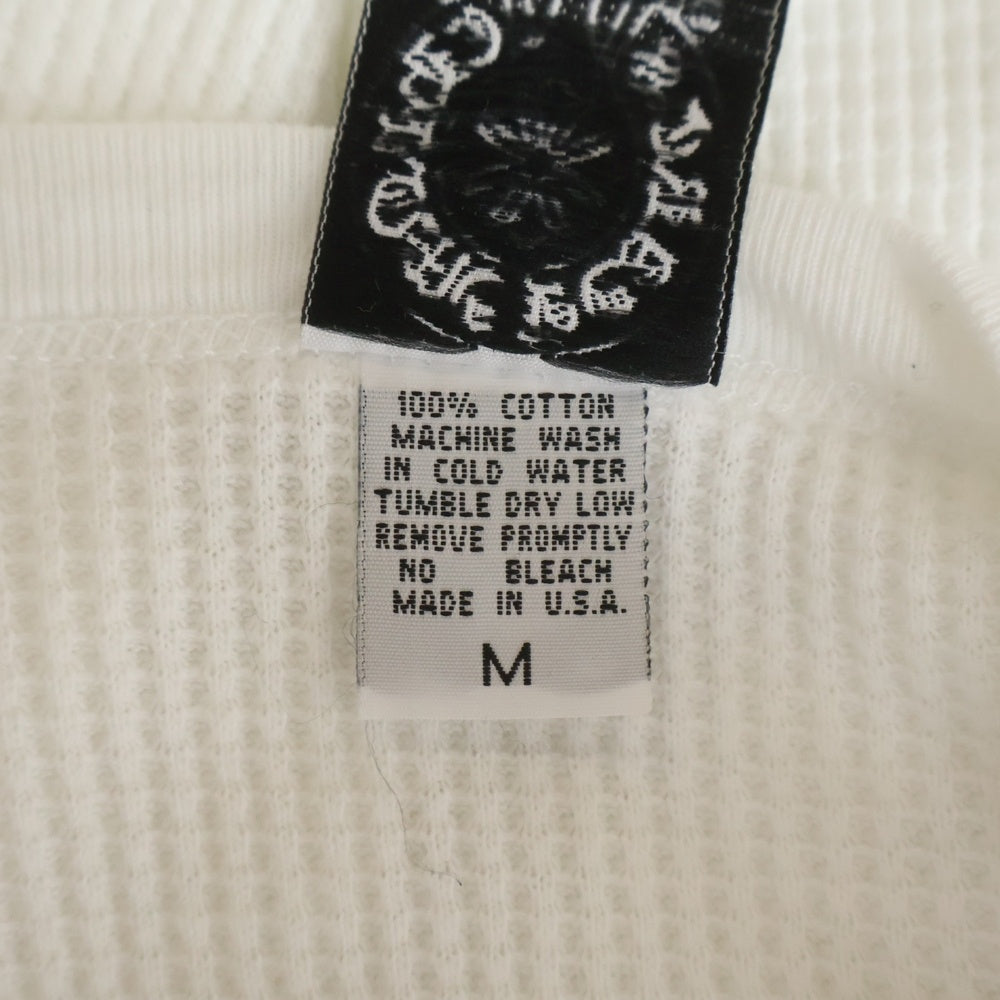 CHROME HEARTS(クロムハーツ) OLD オールド ヴァインダガー刺繍 サーマル 長袖Tシャツ ホワイト