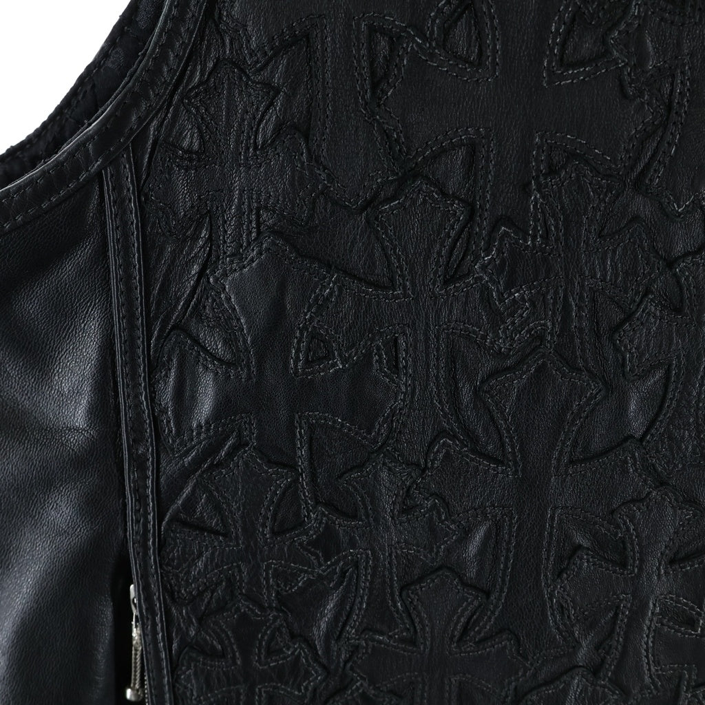 CHROME HEARTS(クロムハーツ) PAPA パパ セメタリークロスパッチレザー