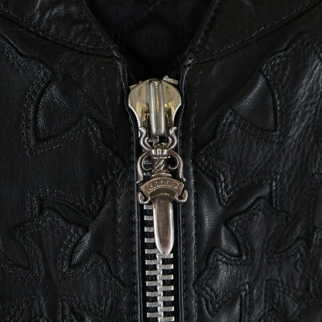 CHROME HEARTS(クロムハーツ) PAPA パパ セメタリークロスパッチレザー