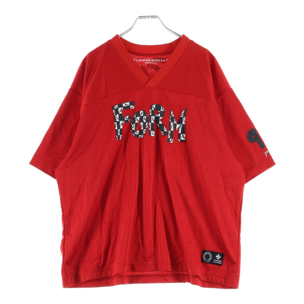 CHROME HEARTS(クロムハーツ) PPO FORM TEAM MESH WARM UP JERSEY TEE MATTY BOYプリントメッシュTシャツ レッド