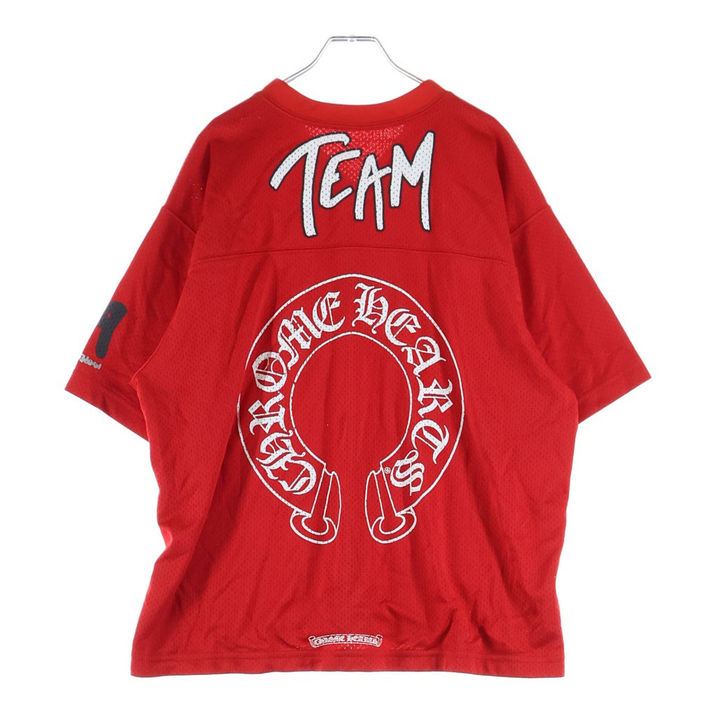 CHROME HEARTS(クロムハーツ) PPO FORM TEAM MESH WARM UP JERSEY TEE MATTY BOYプリントメッシュTシャツ レッド