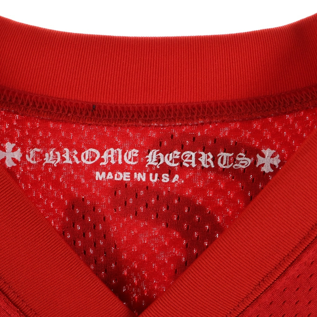 CHROME HEARTS(クロムハーツ) PPO FORM TEAM MESH WARM UP JERSEY TEE MATTY BOYプリントメッシュTシャツ レッド