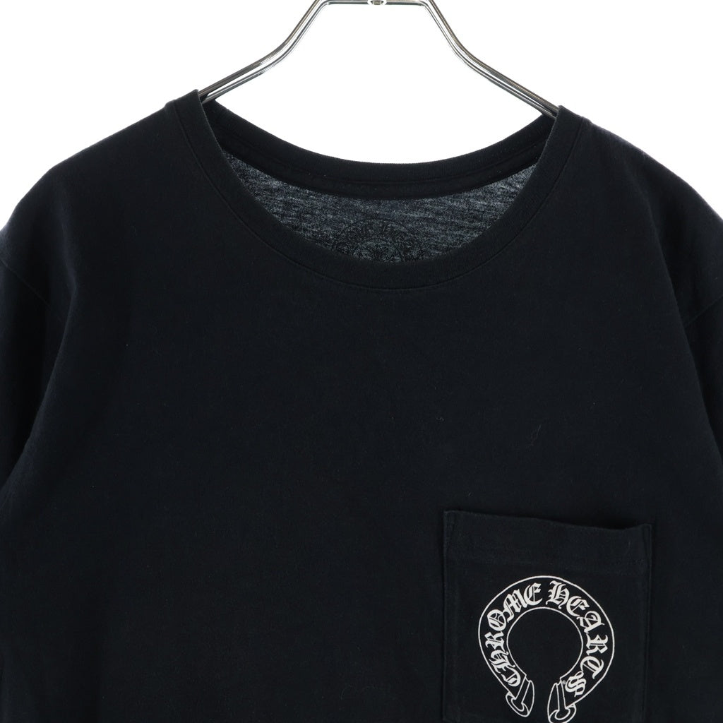 CHROME HEARTS(クロムハーツ) バック3モチーフ ホースシュー 半袖Tシャツ カットソー ブラック