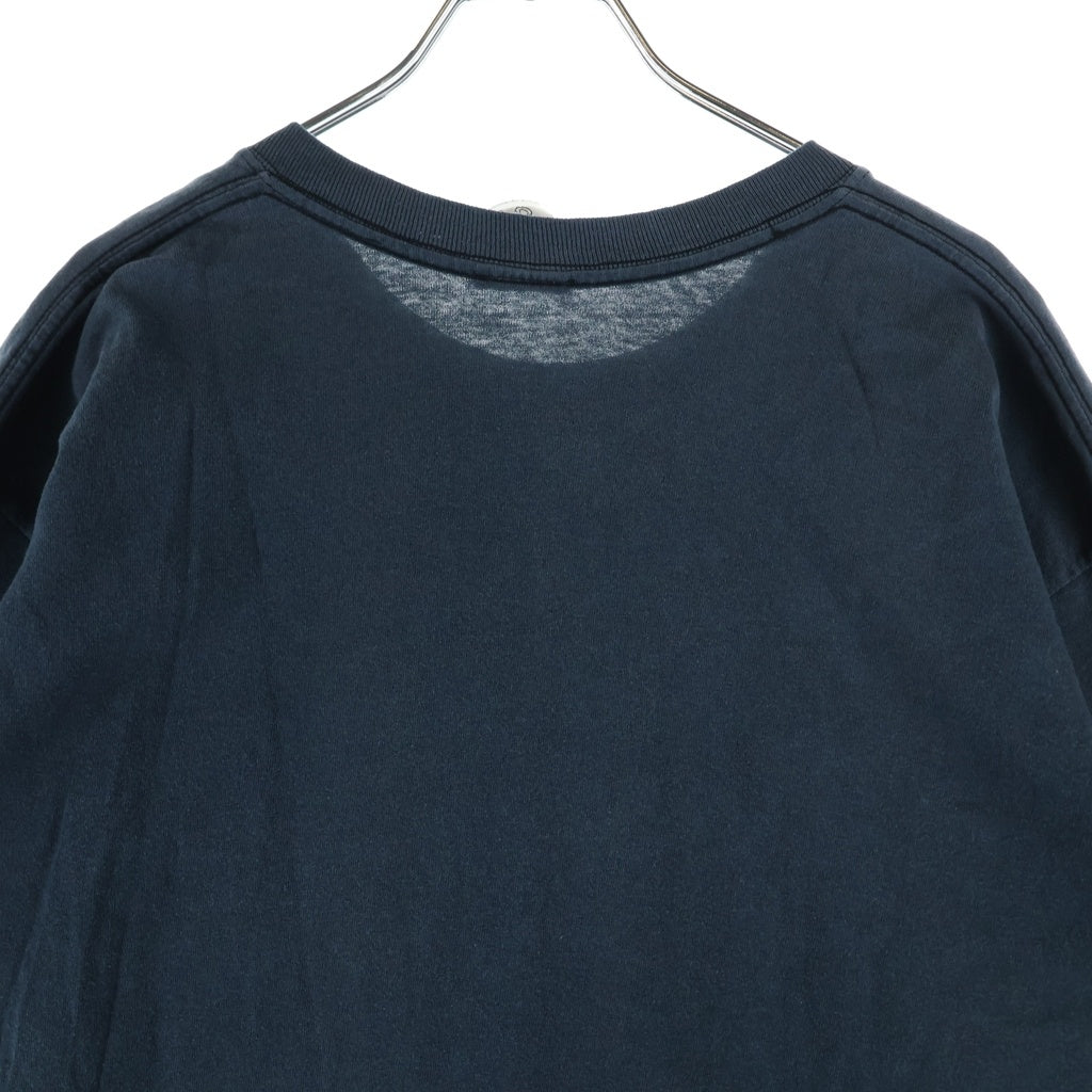 CHROME HEARTS(クロムハーツ) OLD ダブルCHクロス刺繍 半袖ポケットTシャツ カットソー ネイビー