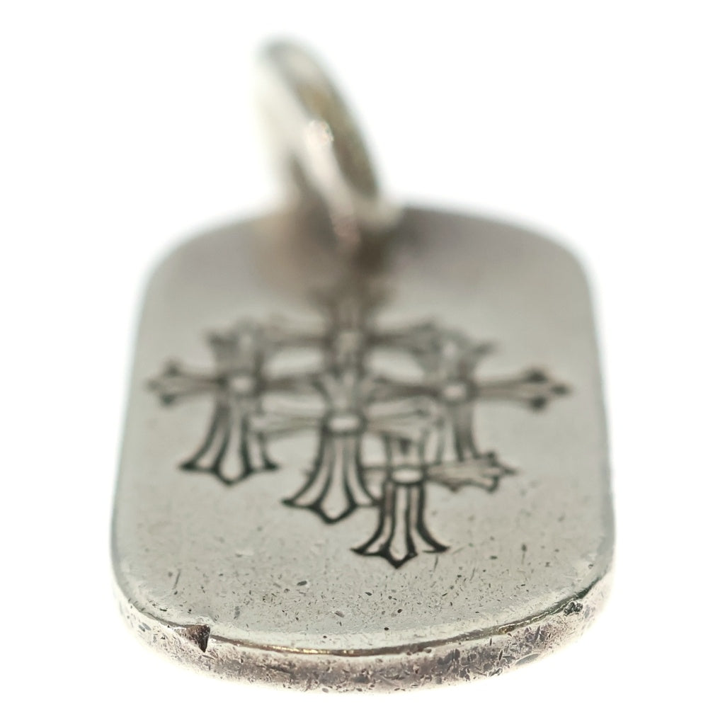 CHROME HEARTS(クロムハーツ) D TAG SML スモールドッグタグ セメタリーエングレイブオールド シルバーネックレストップ