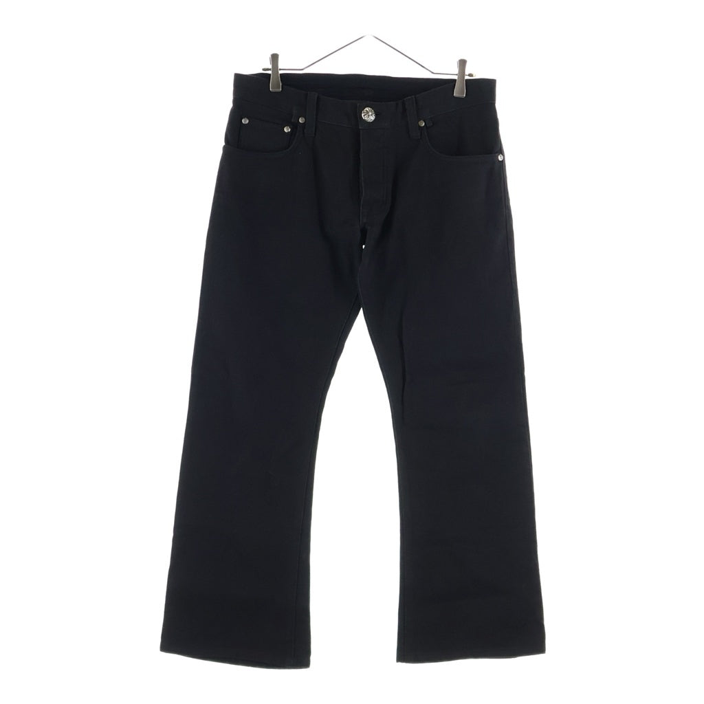 CHROME HEARTS(クロムハーツ) OLD COTTON STRAIGHT PANTS 5POCKET コットンストレートパンツ 5ポケット ブラック