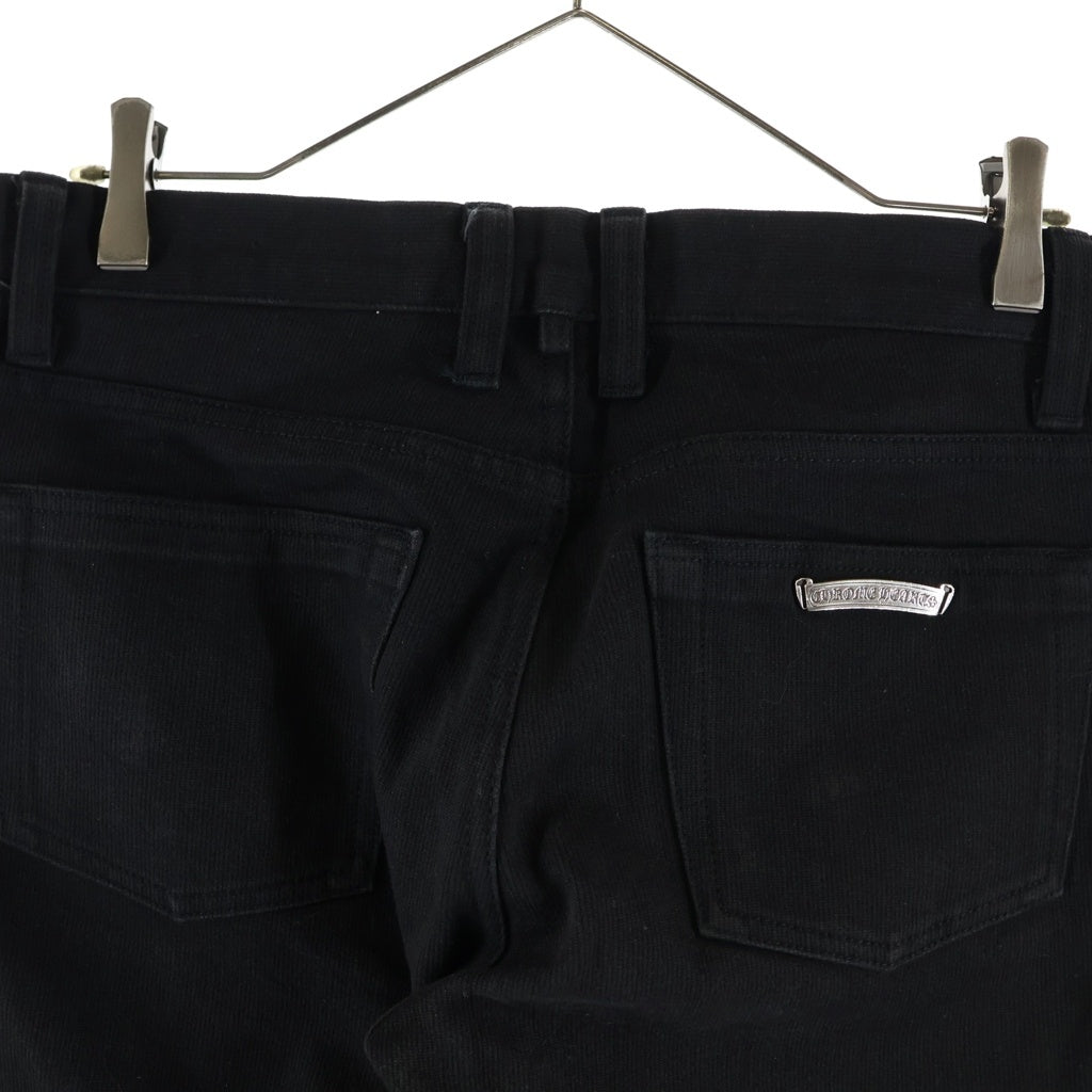 CHROME HEARTS(クロムハーツ) OLD COTTON STRAIGHT PANTS 5POCKET コットンストレートパンツ 5ポケット ブラック