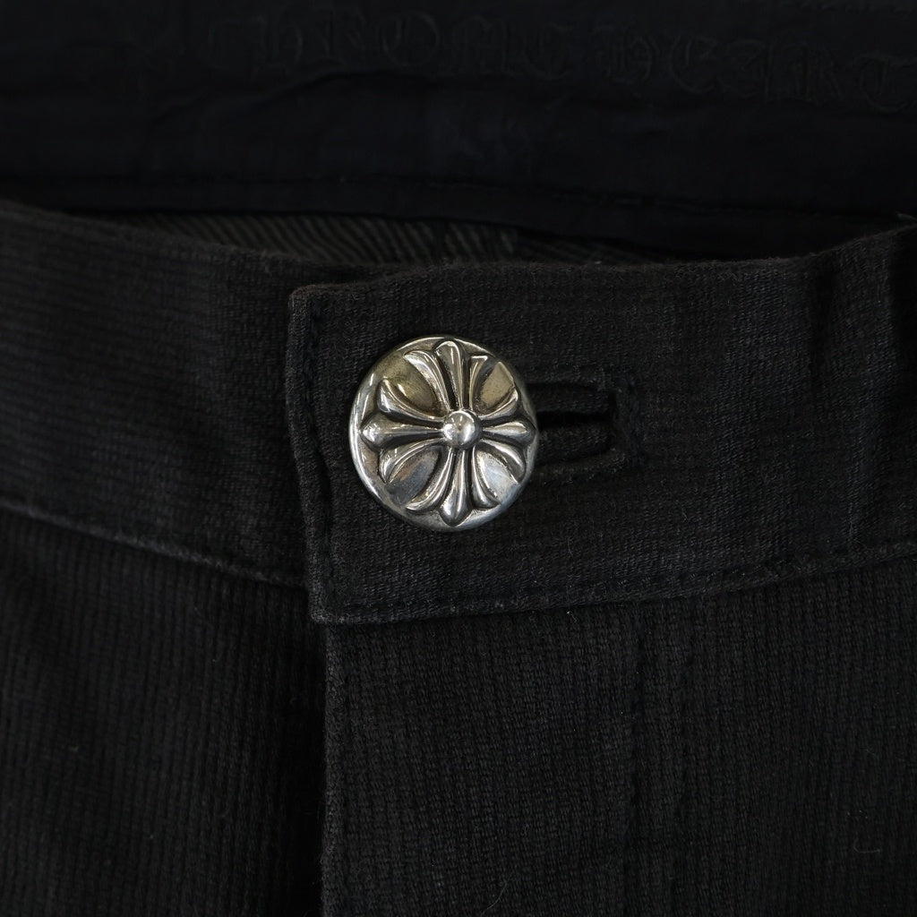 CHROME HEARTS(クロムハーツ) OLD COTTON STRAIGHT PANTS 5POCKET コットンストレートパンツ 5ポケット ブラック