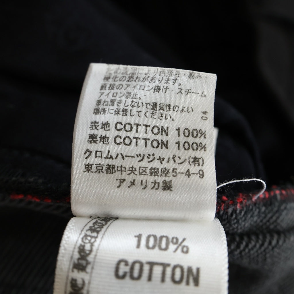 CHROME HEARTS(クロムハーツ) OLD COTTON STRAIGHT PANTS 5POCKET コットンストレートパンツ 5ポケット ブラック
