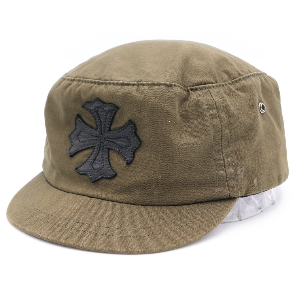 CHROME HEARTS(クロムハーツ) CHプラスパッチ スクロールラベル付き ワークキャップ カーキ