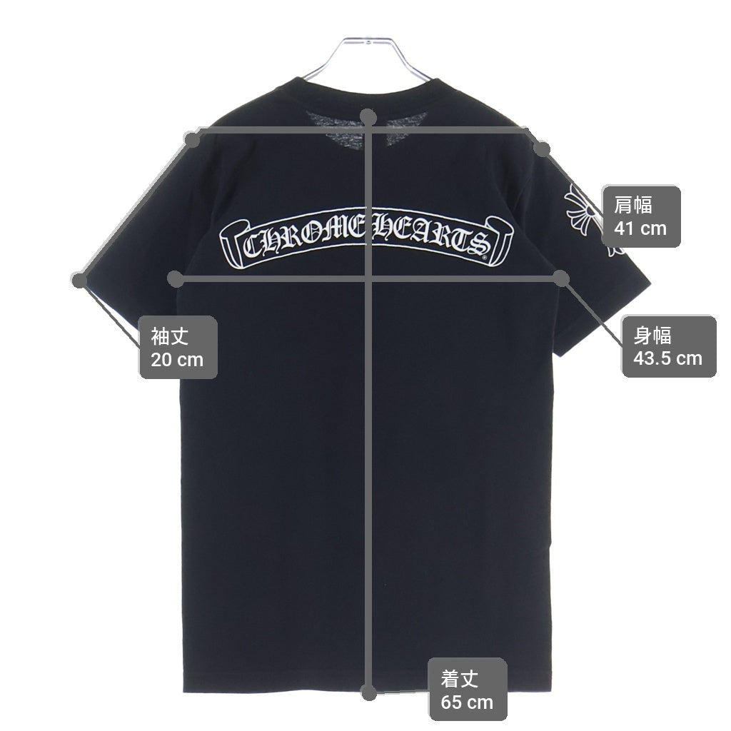 CHROME HEARTS(クロムハーツ) OLD Back Scroll Label Logo Tee バック