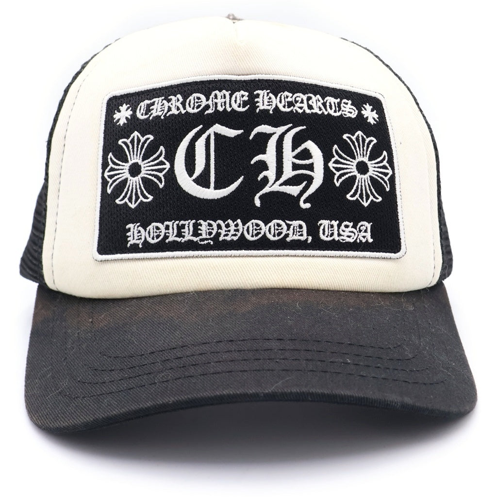 CHROME HEARTS(クロムハーツ) CH TRUCKER CAP CH トラッカーメッシュキャップ 帽子 ブラック/ホワイト