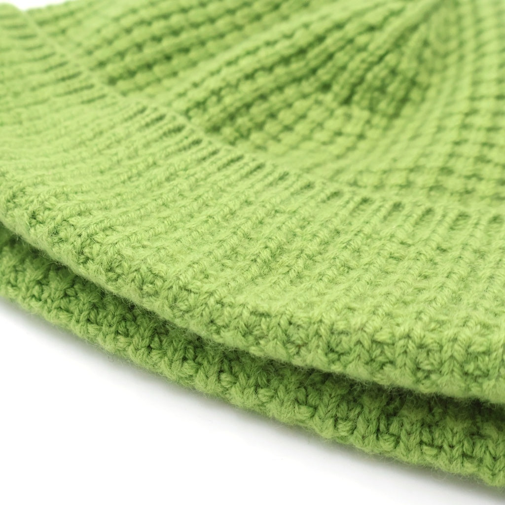 CHROME HEARTS(クロムハーツ) HIT & RUN BEANIE クロスボタンカシミア帽子 グリーン
