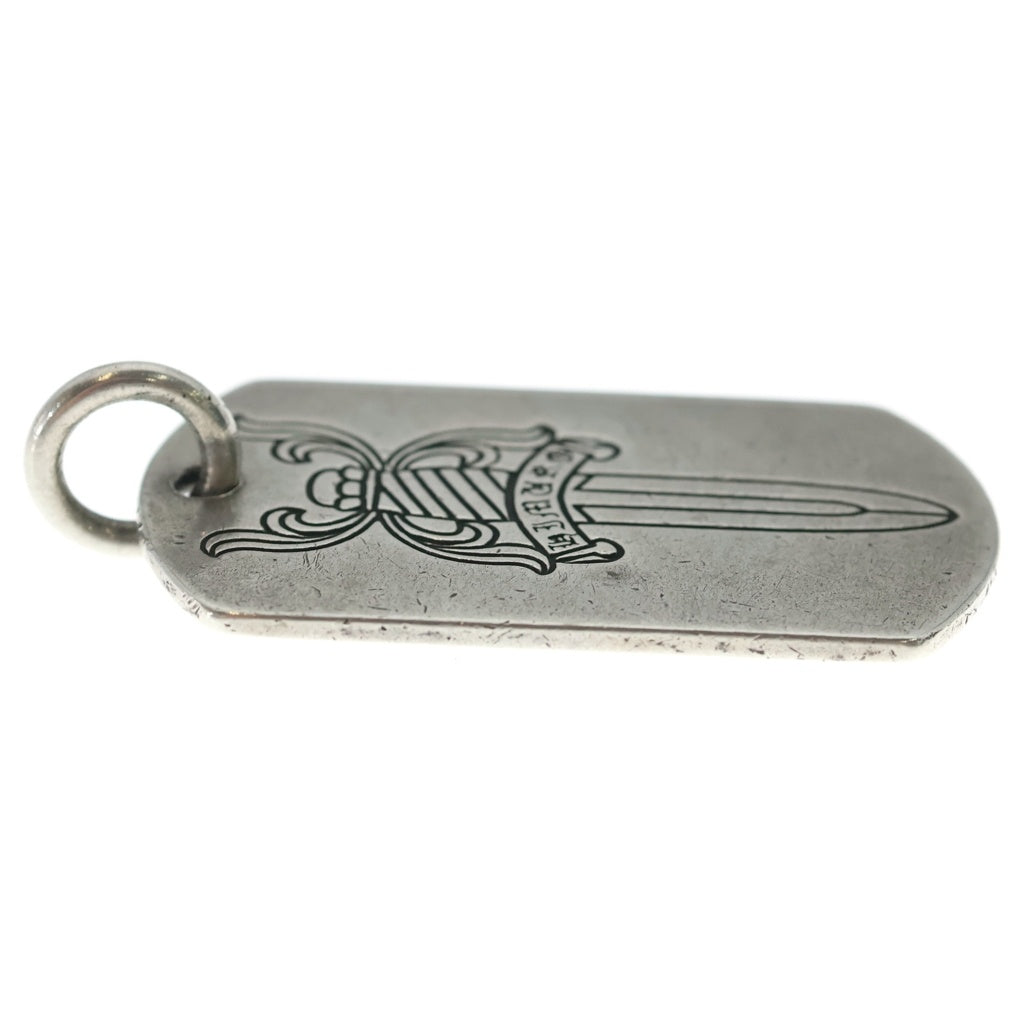 CHROME HEARTS(クロムハーツ) ×氷室京介 ラージドッグタグ ダガーシルバーネックレストップ