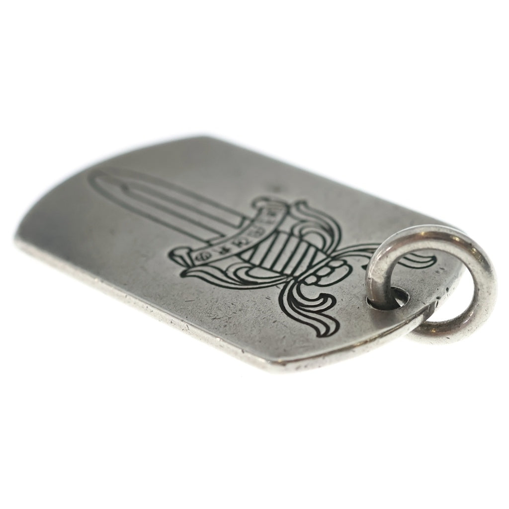 CHROME HEARTS(クロムハーツ) ×氷室京介 ラージドッグタグ ダガーシルバーネックレストップ