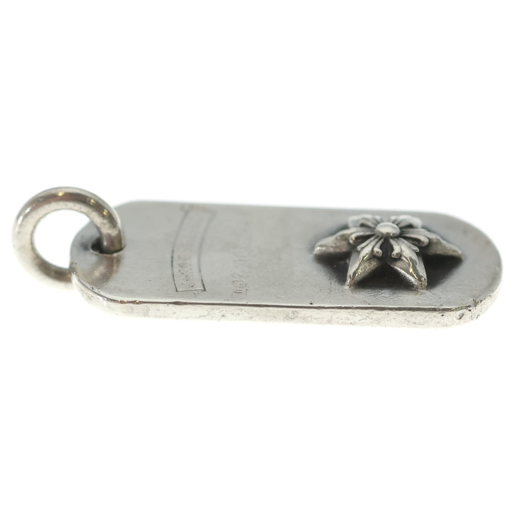 CHROME HEARTS(クロムハーツ) RAISED STAR DOGTAG レイズドスタードッグタグ LA限定 シルバーネックレストップ