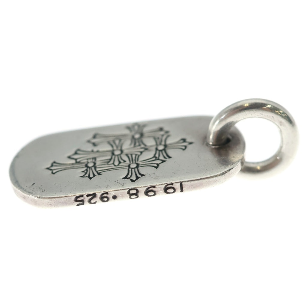CHROME HEARTS(クロムハーツ) D TAG SML スモールドッグタグ セメタリーエングレイブオールド シルバーネックレストップ