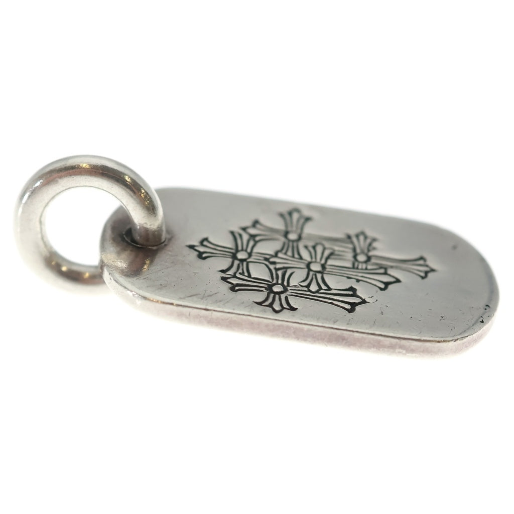 CHROME HEARTS(クロムハーツ) D TAG SML スモールドッグタグ セメタリーエングレイブオールド シルバーネックレストップ