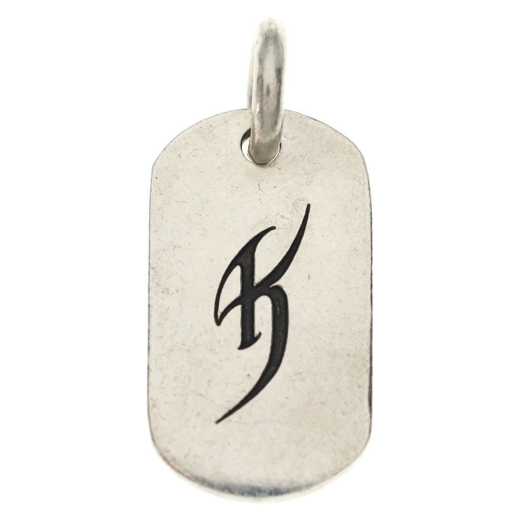CHROME HEARTS(クロムハーツ) ×氷室京介 ドッグタグ イニシャルシルバーネックレストップ