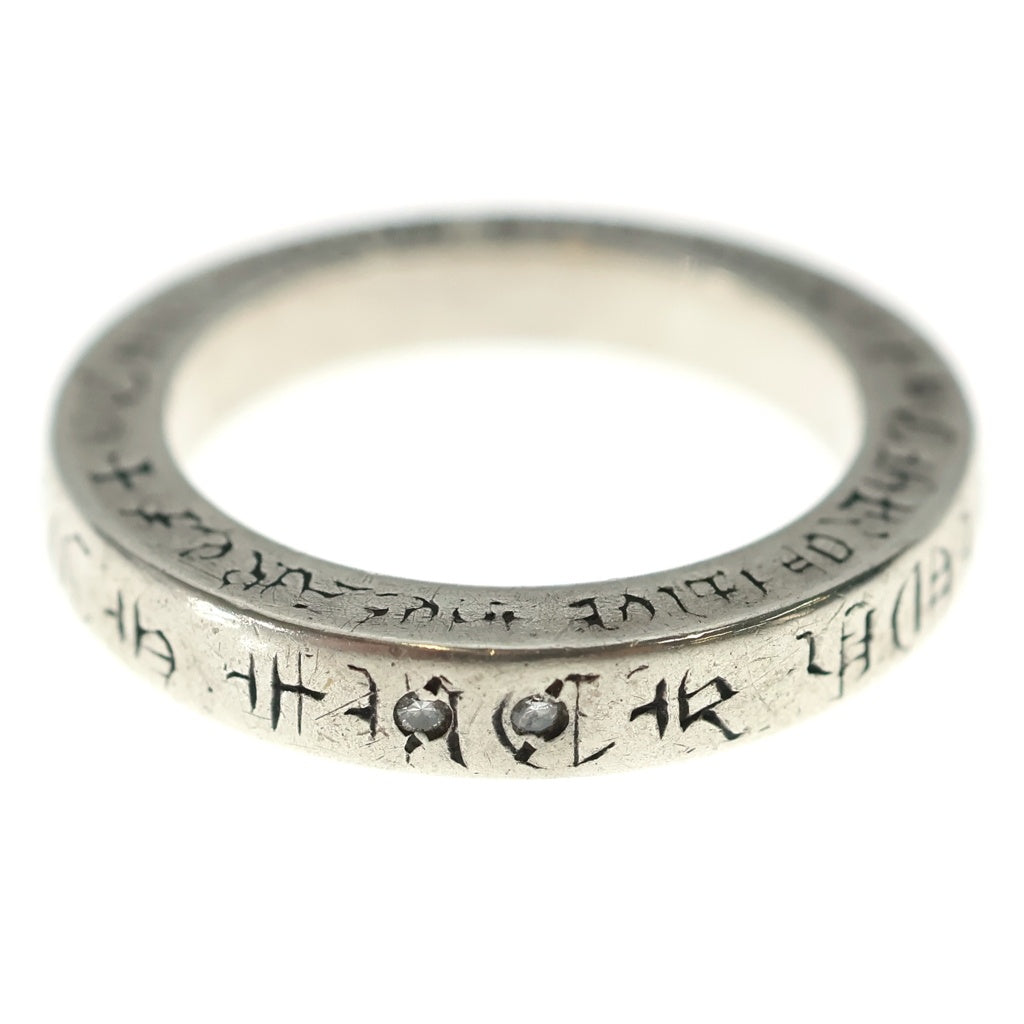 CHROME HEARTS(クロムハーツ) 3mm SPACER FUCKYOU DIA 3mmスペーサーファックユー シルバー 2Pダイヤリング レディース
