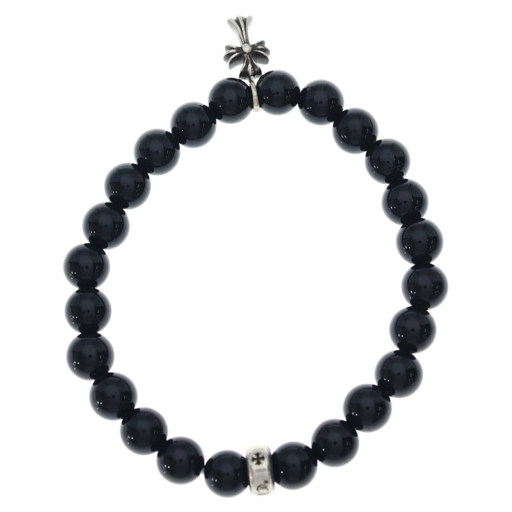 CHROME HEARTS(クロムハーツ) 6mm BEAD 6mmビーズブレス スタッククロスBEAD6mmブラックビーズブレスレット ブラック