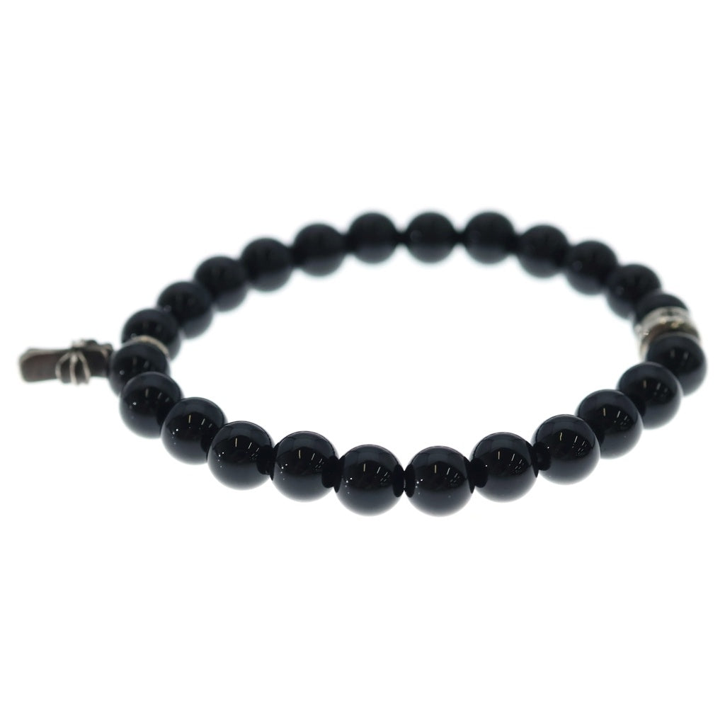 CHROME HEARTS(クロムハーツ) 6mm BEAD 6mmビーズブレス スタッククロスBEAD6mmブラックビーズブレスレット ブラック