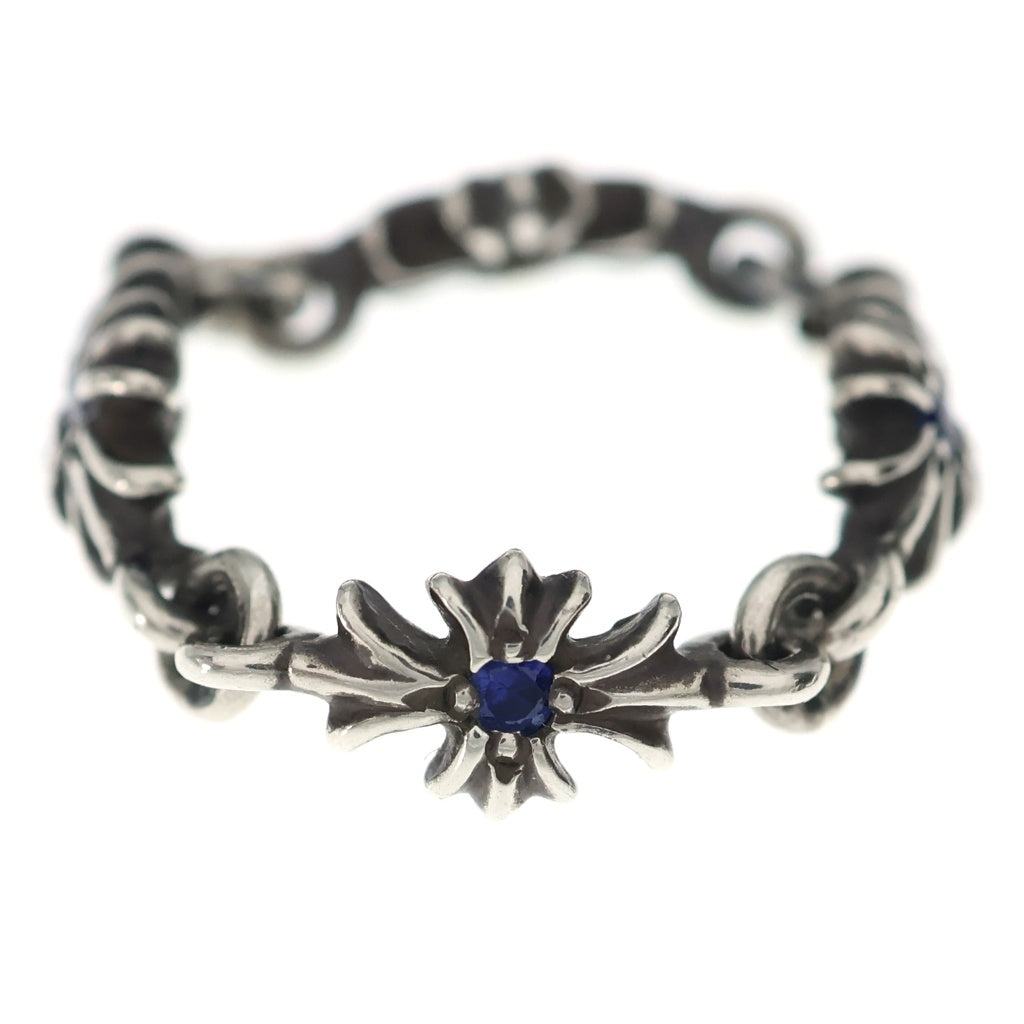 CHROME HEARTS(クロムハーツ) RING TNY E CH PLS SAP タイニーECHプラス サファイア シルバーリング