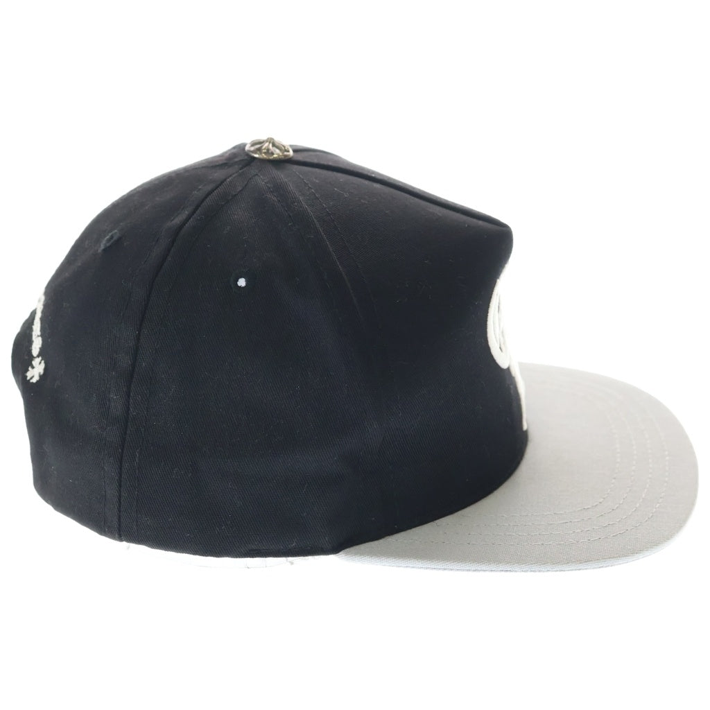 CHROME HEARTS(クロムハーツ) CH HAT CHロゴ刺繍ベースボールキャップ ブラック/シルバー