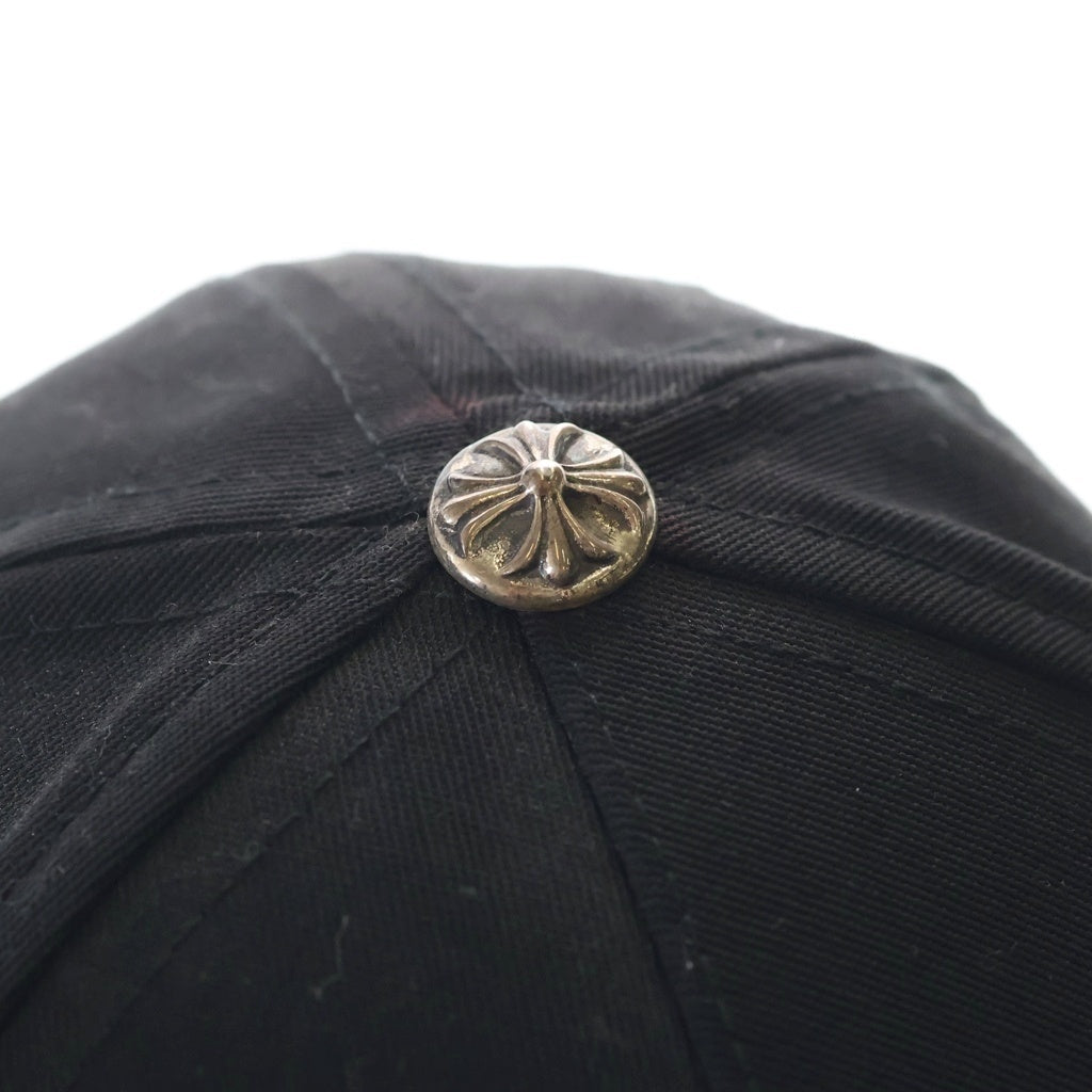 CHROME HEARTS(クロムハーツ) CH HAT CHロゴ刺繍ベースボールキャップ ブラック/シルバー