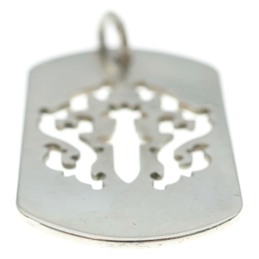 CHROME HEARTS(クロムハーツ) D TAG LRG DAGGER ダガーカットアウトドッグタグ ラージドッグタグネックレストップ