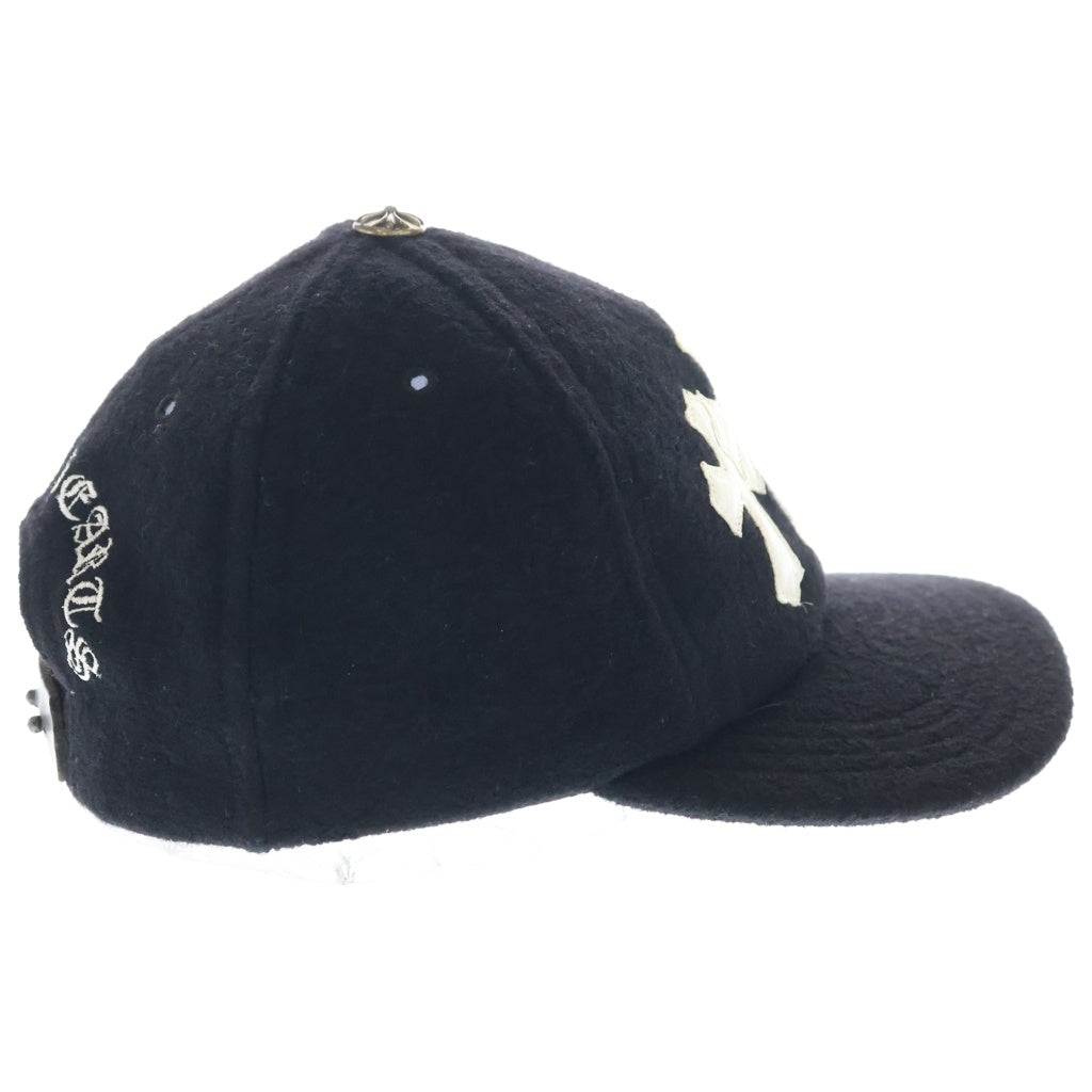 CHROME HEARTS(クロムハーツ) セメタリークロスパッチベースボールウールキャップ 帽子 ブラック