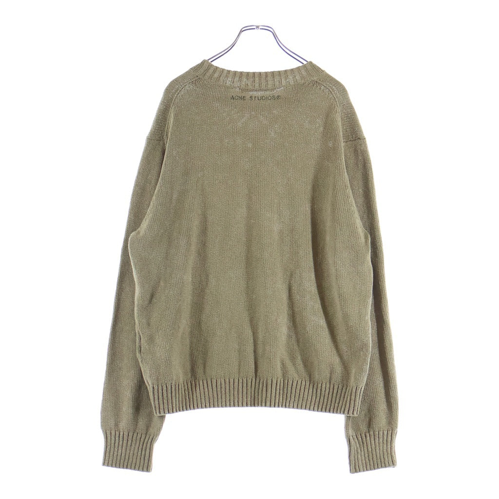 Acne Studios(アクネ ストゥディオズ) FN-MN-KNIT000443 コットン ニット セーター カーキ