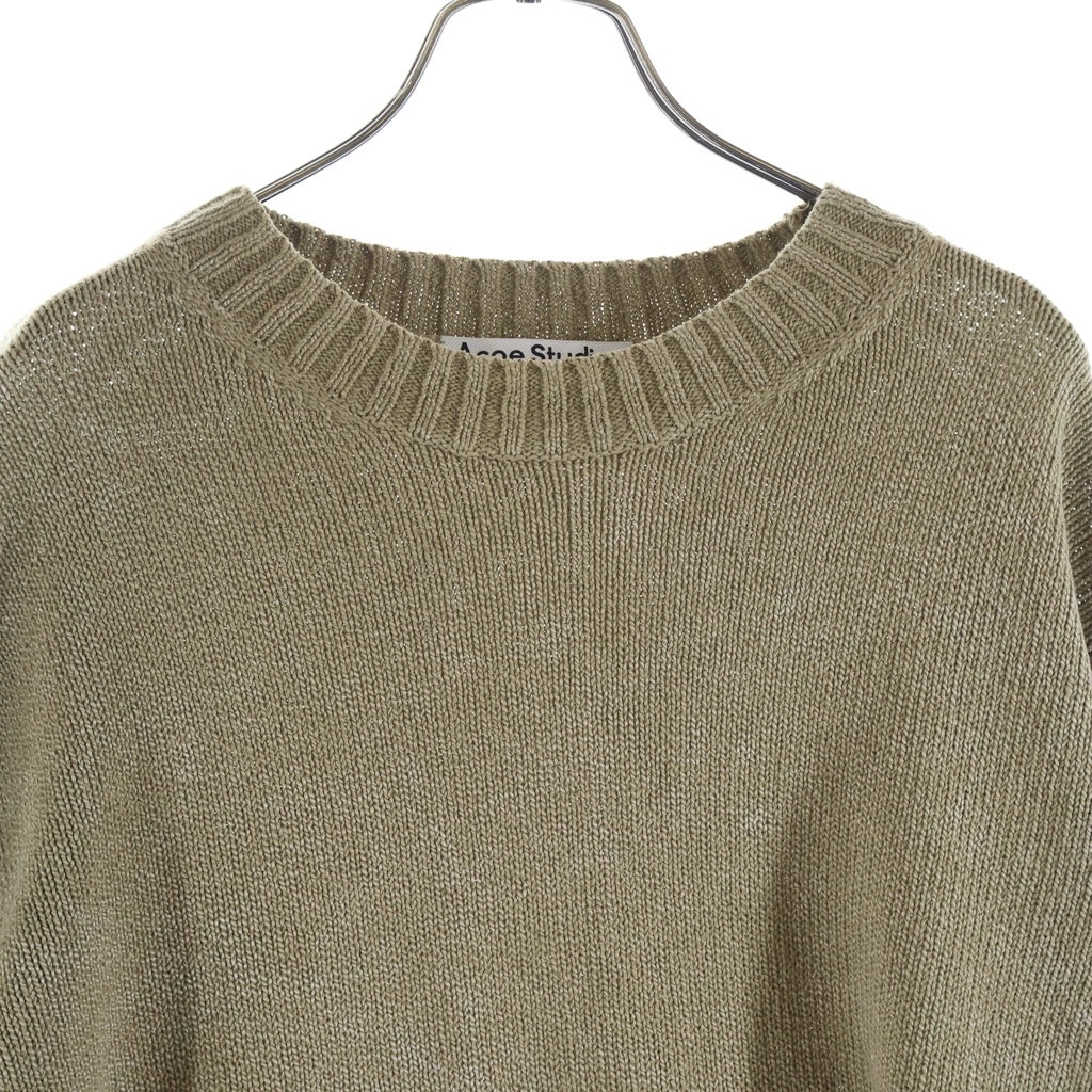 Acne Studios(アクネ ストゥディオズ) FN-MN-KNIT000443 コットン ニット セーター カーキ