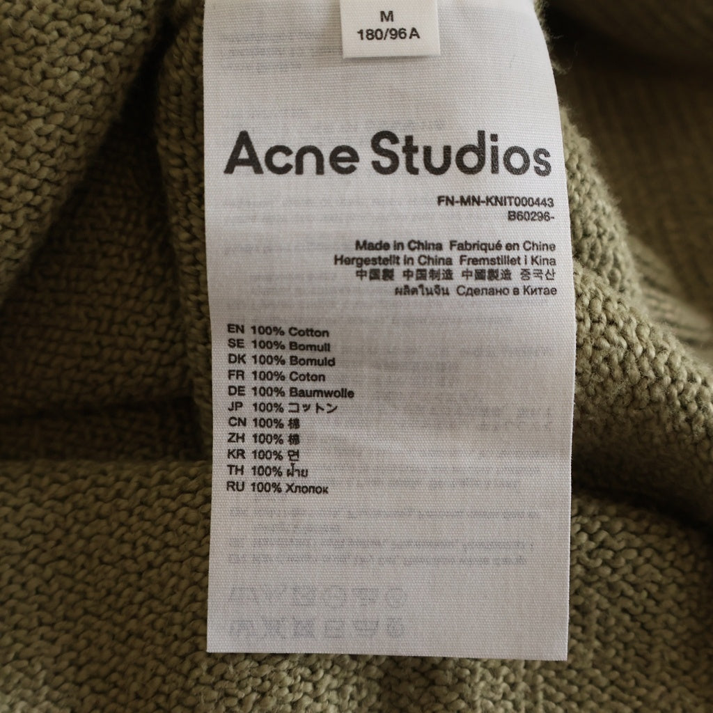 Acne Studios(アクネ ストゥディオズ) FN-MN-KNIT000443 コットン ニット セーター カーキ