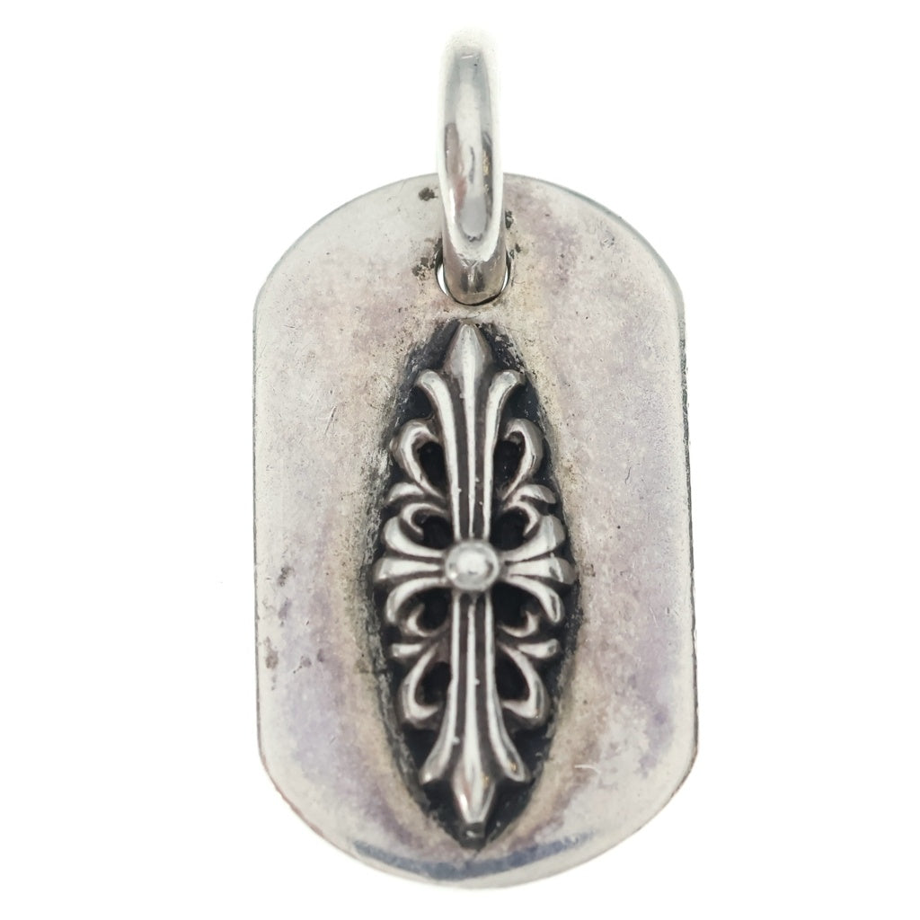 CHROME HEARTS(クロムハーツ) RAISED DOGTAG レイズドドッグタグ チャーム シルバーネックレストップ