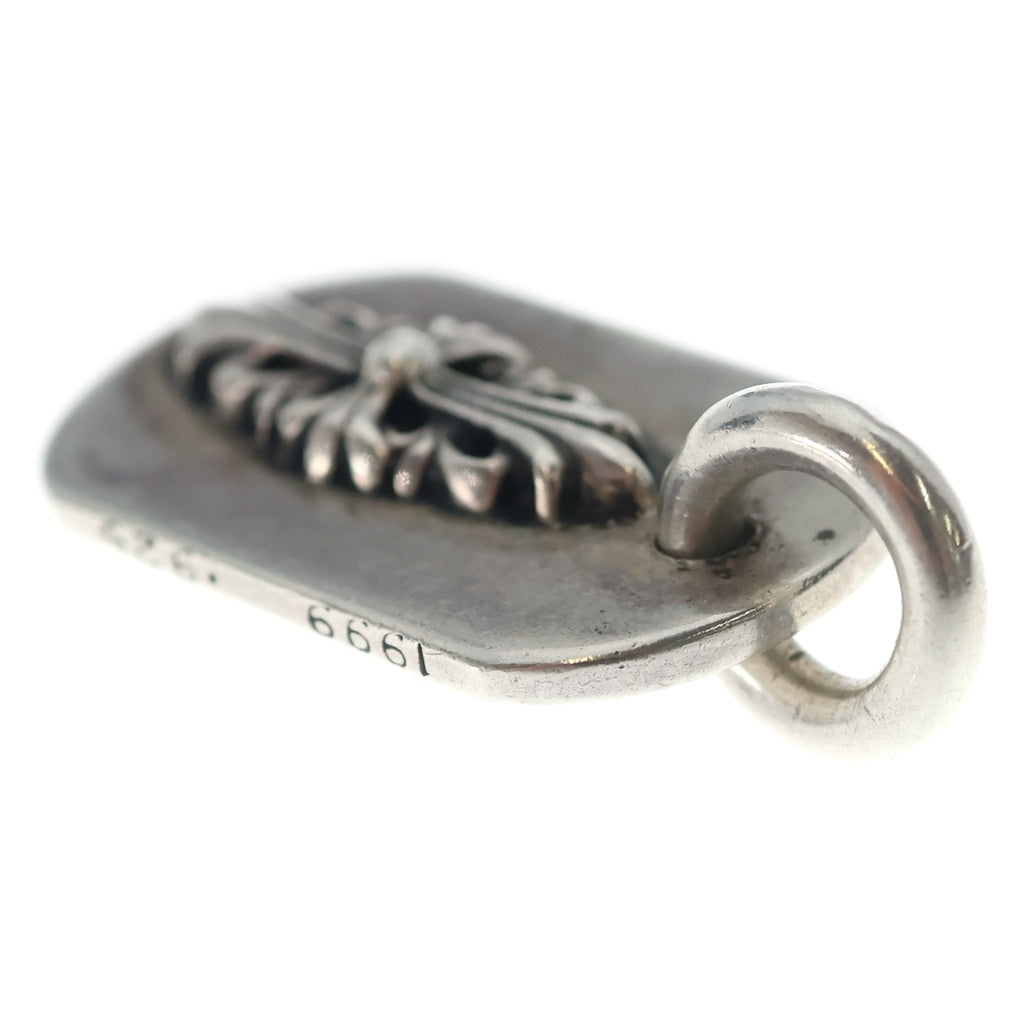 CHROME HEARTS(クロムハーツ) RAISED DOGTAG レイズドドッグタグ チャーム シルバーネックレストップ
