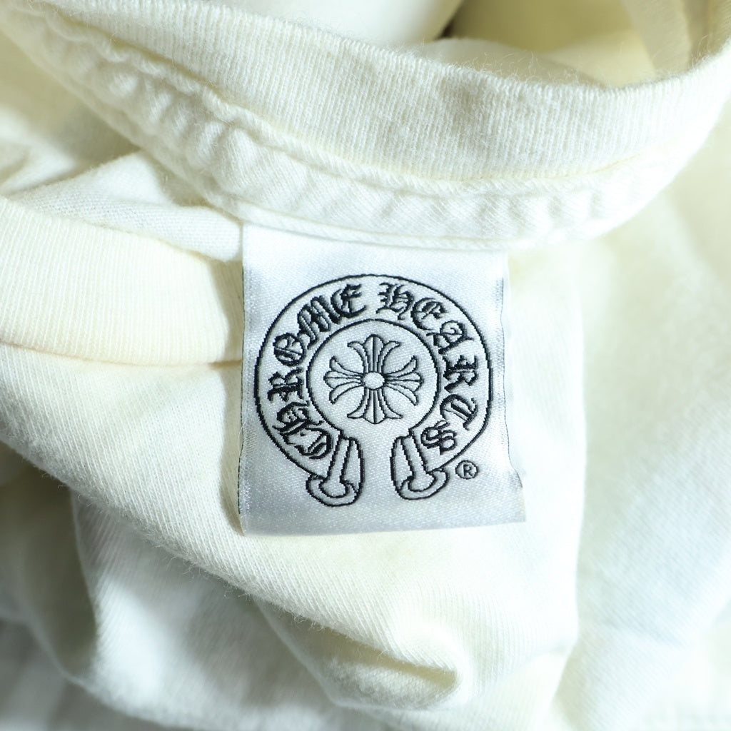 CHROME HEARTS(クロムハーツ) 10TH anniversary AOYAMA DAGGER S/S TEE 青山10周年限定 バックダガーロゴプリント 半袖Tシャツ ホワイト