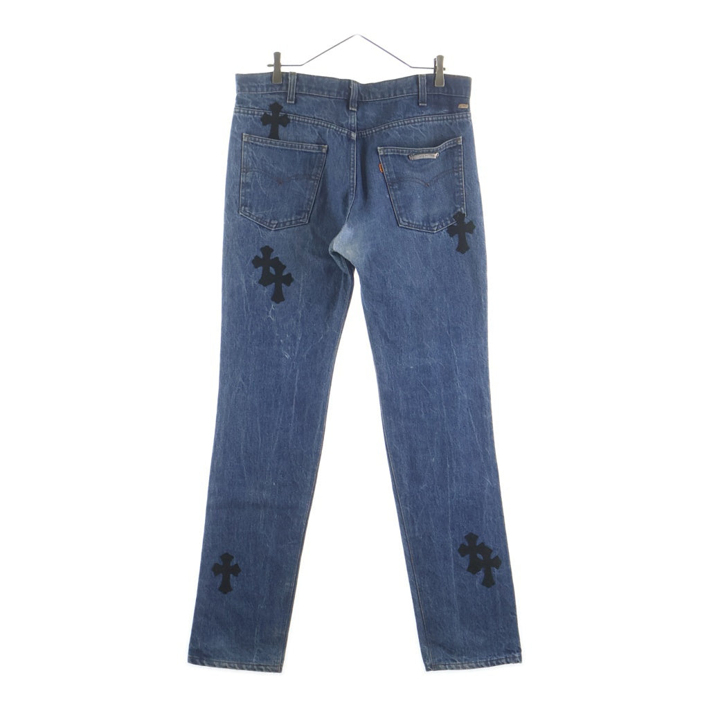 CHROME HEARTS(クロムハーツ) U VNTG JEAN BLU ORNG TAB クロスパッチ