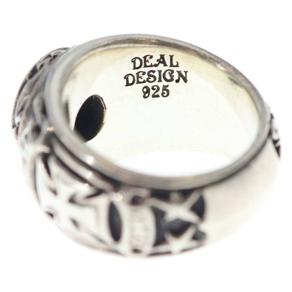 DEAL DESIGN(ディールデザイン) オニキスカレッジリング シルバー