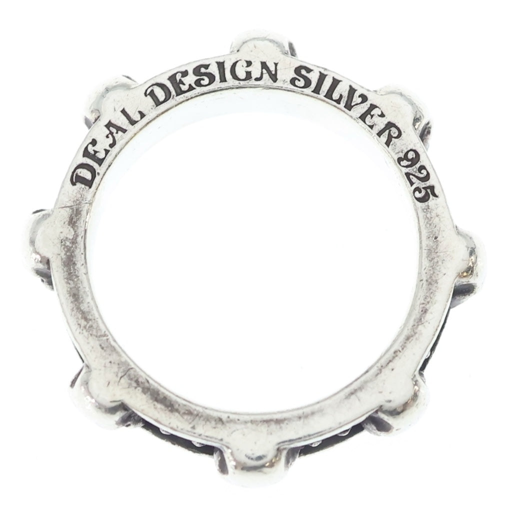 DEAL DESIGN(ディールデザイン) メフィストスカルジルコニア付きリング シルバー