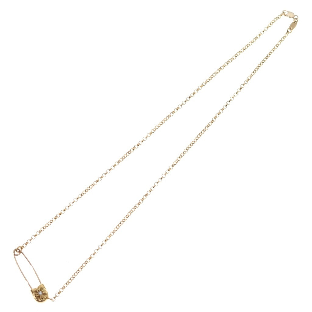 CHROME HEARTS(クロムハーツ) 22K SAFETY PIN NECKLACE 1DIA