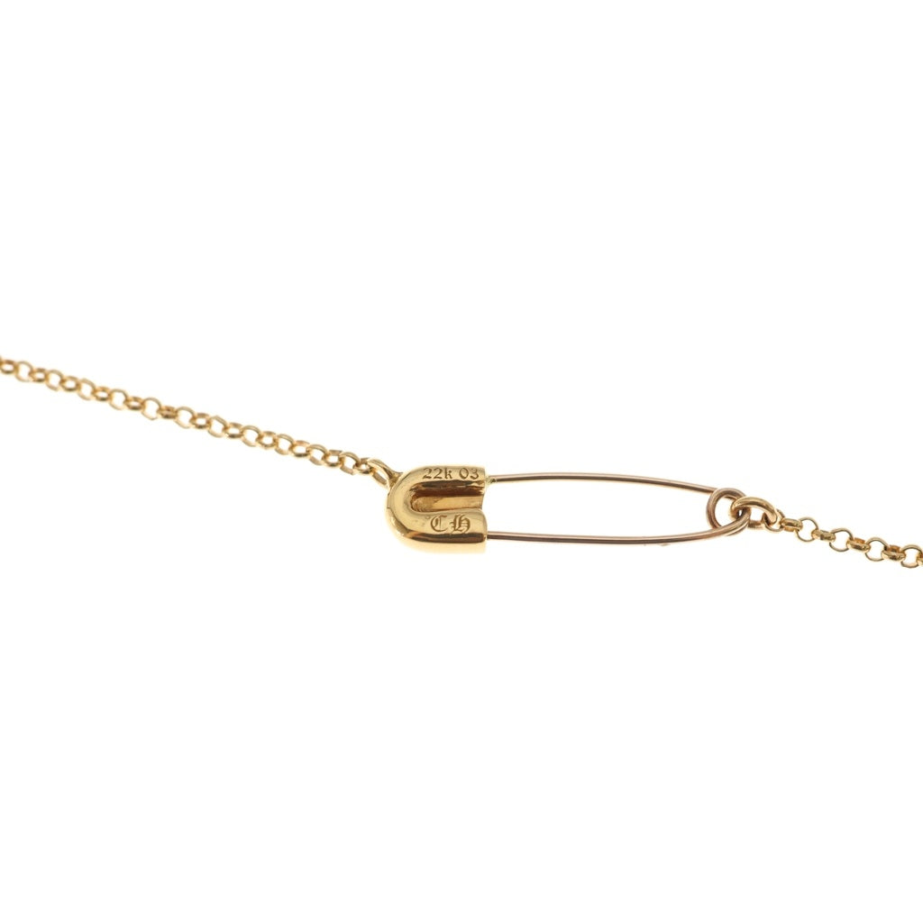 CHROME HEARTS(クロムハーツ) 22K SAFETY PIN NECKLACE 1DIA